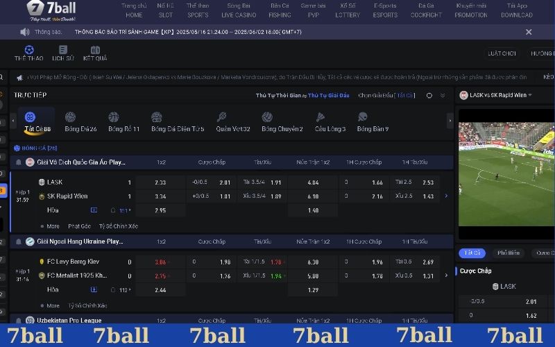 FB Sports cung cấp nhiều kèo hot